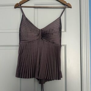 Banana Republic Purple Empire waist tank top size M